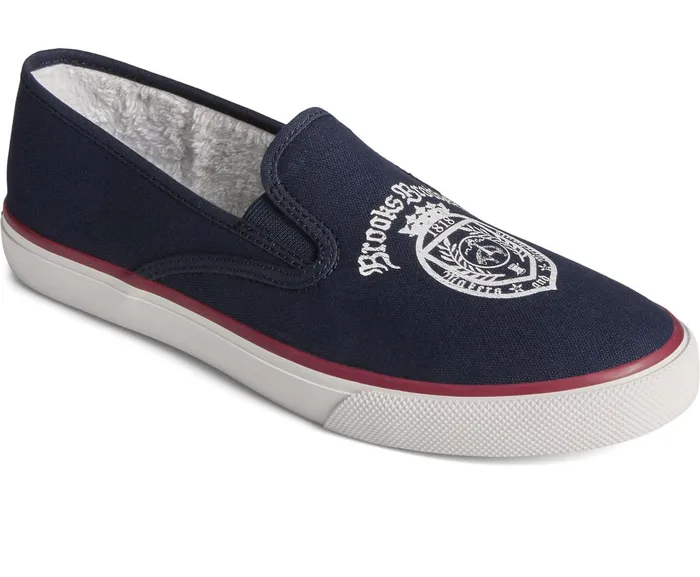 Women Sperry X Brooks Brothers Slip On Sneaker Navy Sperry Sneakers Women Sperry X Brooks Brothers Slip On Sneaker Navy Sperry Sneakers