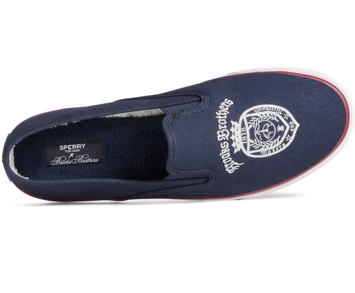Women Sperry X Brooks Brothers Slip On Sneaker Navy Sperry Sneakers Women Sperry X Brooks Brothers Slip On Sneaker Navy Sperry Sneakers