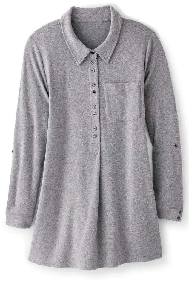 Women Take It Easy Top Medium Heather Grey Soft Surroundings Tops Women Take It Easy Top Medium Heather Grey Soft Surroundings Tops