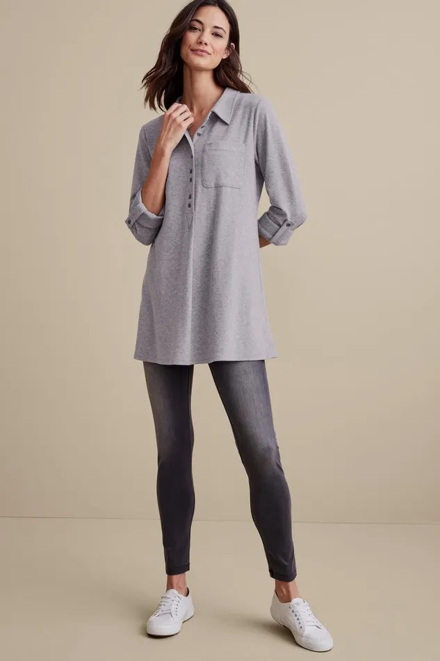 Women Take It Easy Top Medium Heather Grey Soft Surroundings Tops Women Take It Easy Top Medium Heather Grey Soft Surroundings Tops