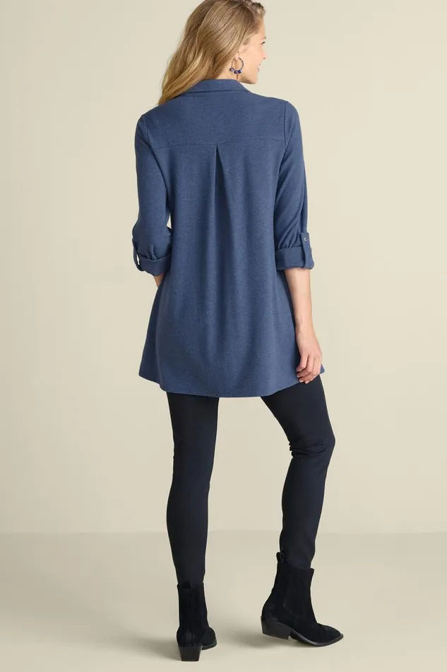 Women Take It Easy Tunic Sangria Heather Soft Surroundings Tops Women Take It Easy Tunic Sangria Heather Soft Surroundings Tops