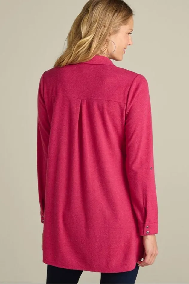 Women Take It Easy Tunic Sangria Heather Soft Surroundings Tops Women Take It Easy Tunic Sangria Heather Soft Surroundings Tops