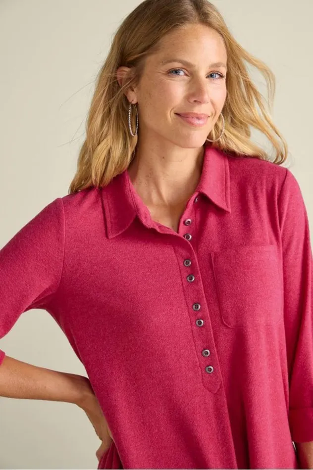 Women Take It Easy Tunic Sangria Heather Soft Surroundings Tops Women Take It Easy Tunic Sangria Heather Soft Surroundings Tops