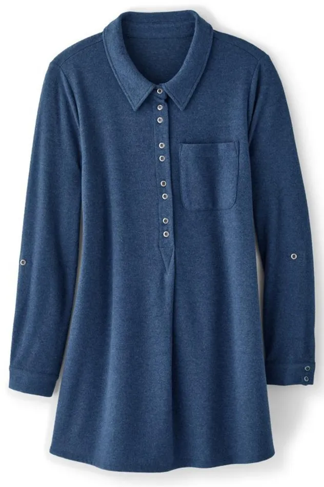 Women Take It Easy Tunic Sangria Heather Soft Surroundings Tops Women Take It Easy Tunic Sangria Heather Soft Surroundings Tops