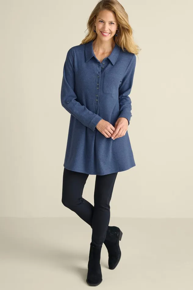 Women Take It Easy Tunic Sangria Heather Soft Surroundings Tops Women Take It Easy Tunic Sangria Heather Soft Surroundings Tops