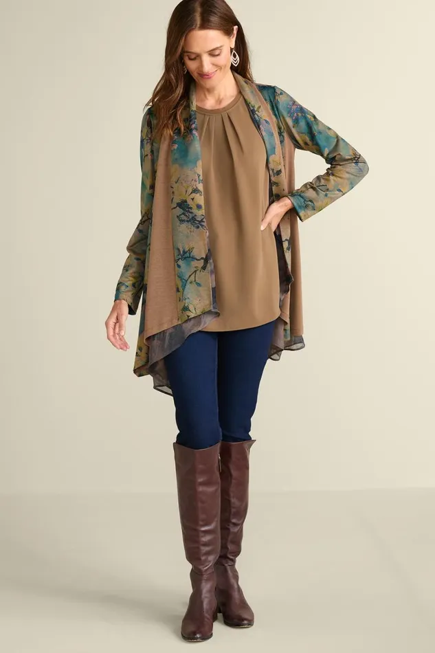 Women Teagan Tunic I Teak Soft Surroundings Tops Women Teagan Tunic I Teak Soft Surroundings Tops