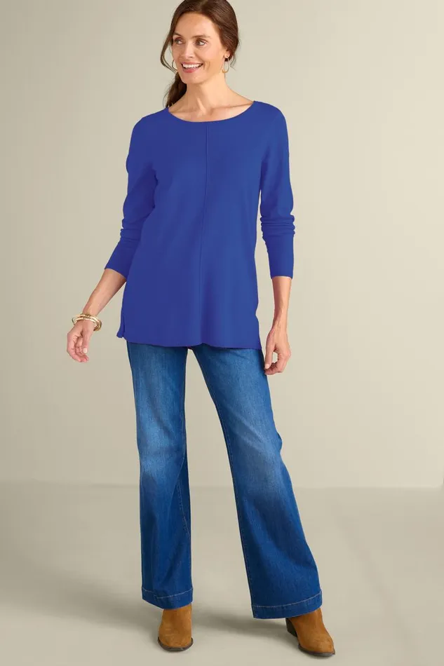 Women Tiana Sweater Tunic Willow Herb Soft Surroundings Tops Women Tiana Sweater Tunic Willow Herb Soft Surroundings Tops