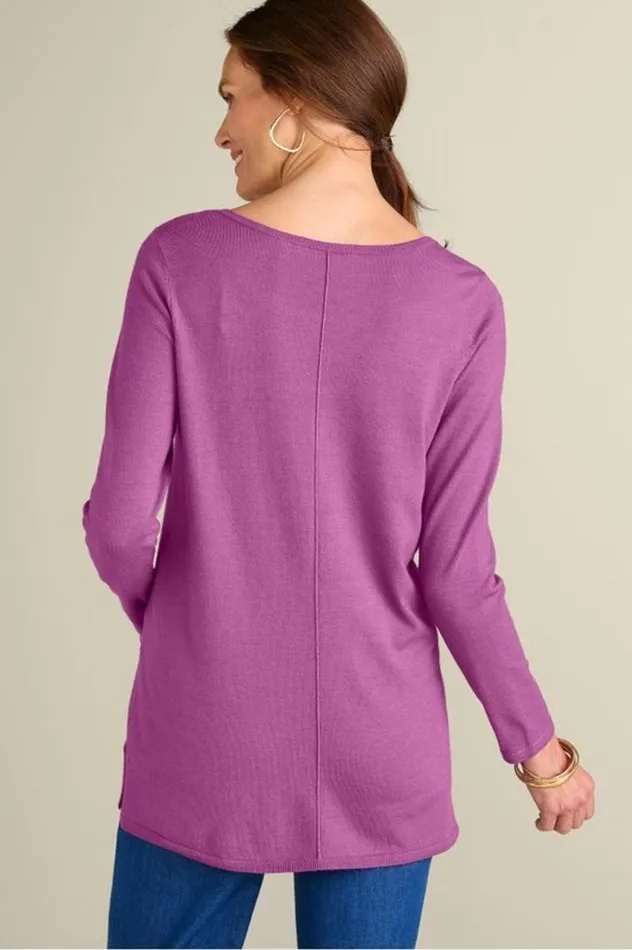 Women Tiana Sweater Tunic Willow Herb Soft Surroundings Tops Women Tiana Sweater Tunic Willow Herb Soft Surroundings Tops