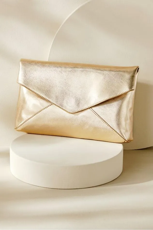 Women Tindra Envelope Clutch Gold Soft Surroundings Handbags