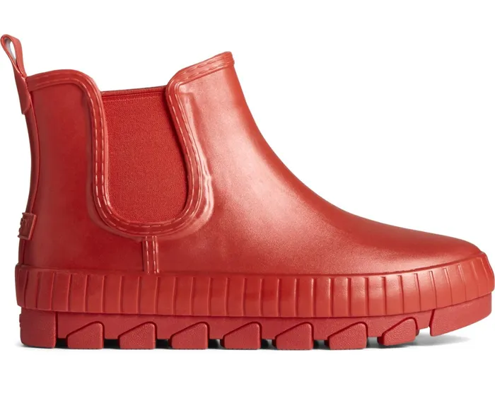Women Torrent Chelsea Pearlized Rubber Rain Boot Red Sperry Rain and Duck Boots