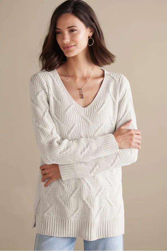 Women Trina Chenille Sweater Aquarelle Soft Surroundings Tops Women Trina Chenille Sweater Aquarelle Soft Surroundings Tops