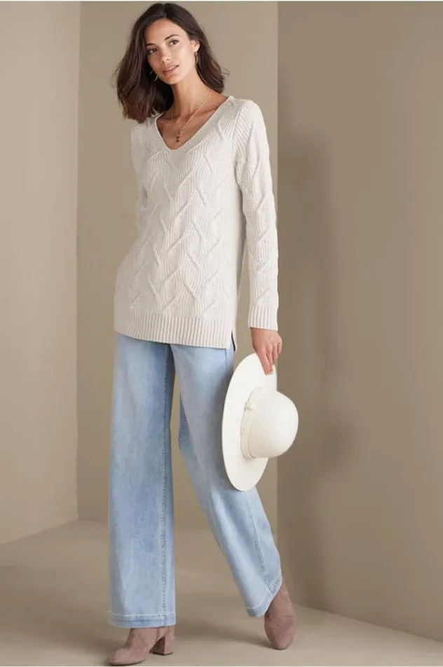 Women Trina Chenille Sweater Aquarelle Soft Surroundings Tops Women Trina Chenille Sweater Aquarelle Soft Surroundings Tops