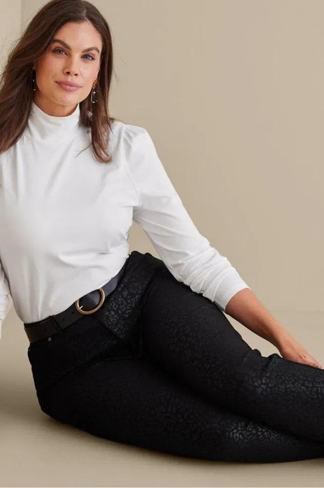 Women Ultimate Denim Animal Straight Leg Jeans Metallic Animal Soft Surroundings Jeans Women Ultimate Denim Animal Straight Leg Jeans Metallic Animal Soft Surroundings Jeans