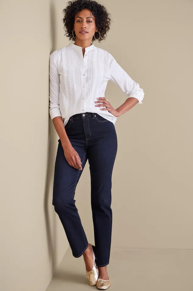 Women Ultimate Denim Straight Leg Jeans Black Soft Surroundings Jeans Women Ultimate Denim Straight Leg Jeans Black Soft Surroundings Jeans