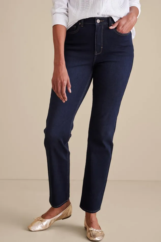 Women Ultimate Denim Straight Leg Jeans Black Soft Surroundings Jeans Women Ultimate Denim Straight Leg Jeans Black Soft Surroundings Jeans