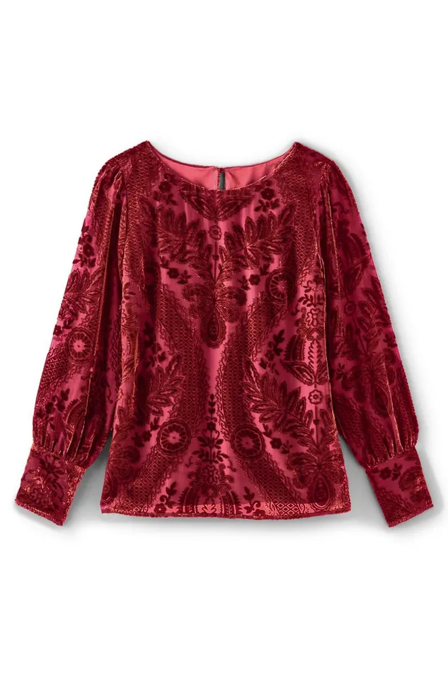Women Vanetta Velvet Top Sapphire Soft Surroundings Tops Women Vanetta Velvet Top Sapphire Soft Surroundings Tops