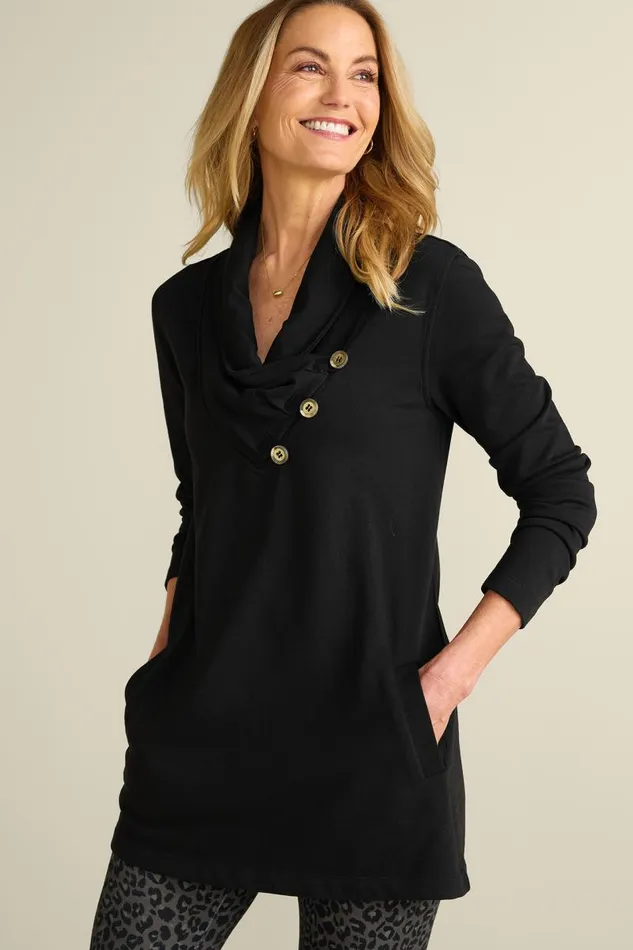 Women Westminster Tunic Sweatshirt Black Soft Surroundings Tops Women Westminster Tunic Sweatshirt Black Soft Surroundings Tops