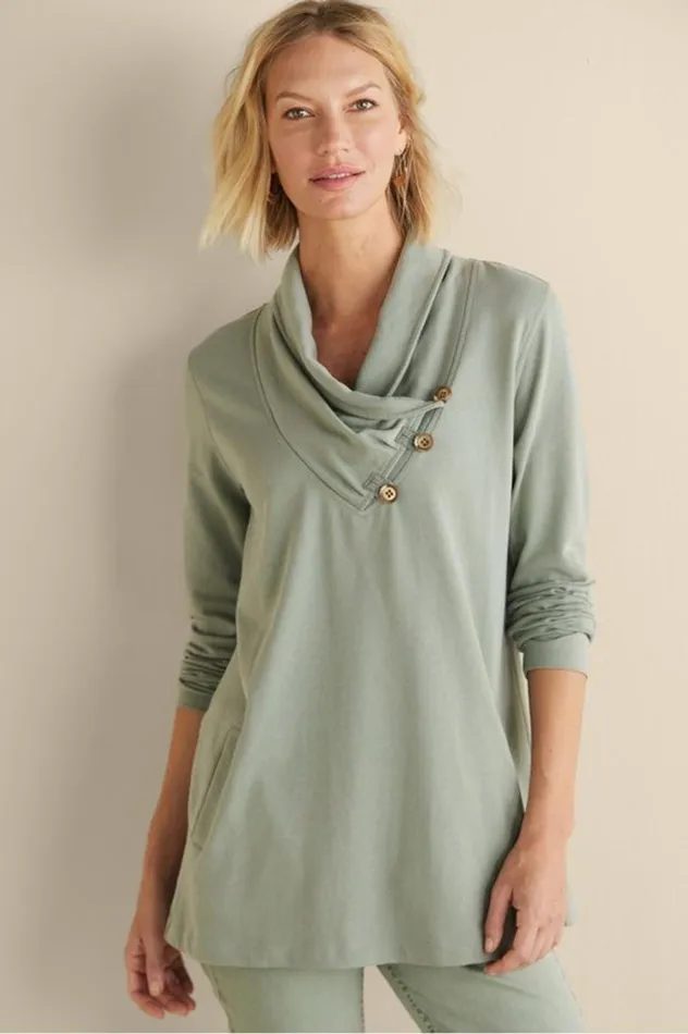Women Westminster Tunic Sweatshirt Black Soft Surroundings Tops Women Westminster Tunic Sweatshirt Black Soft Surroundings Tops