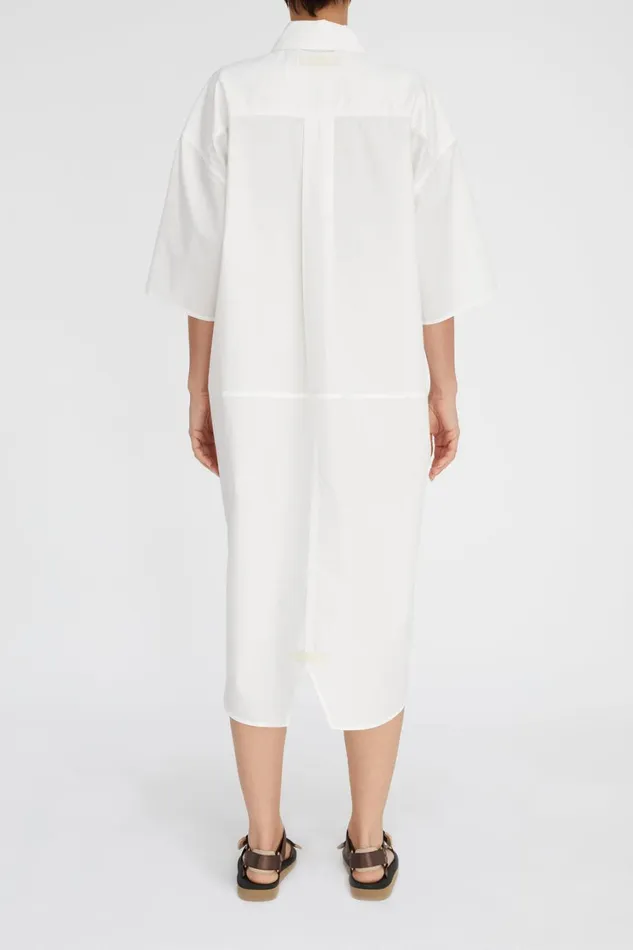 Workroom Women Lee Mathews LM Poplin SS Shirt Dress Workroom Women Lee Mathews LM Poplin SS Shirt Dress