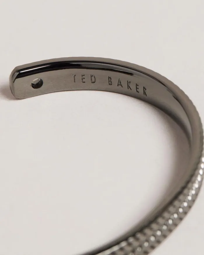 Woven Embossed Bangle Black Men Ted Baker Watches and Jewelry Woven Embossed Bangle Black Men Ted Baker Watches and Jewelry