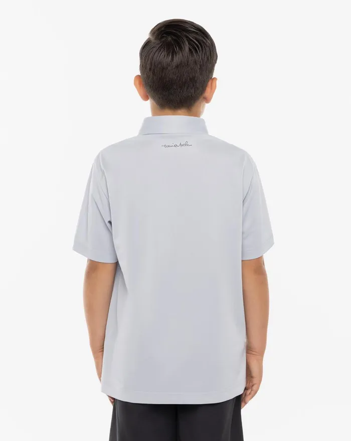 Youth Youth Tops TravisMathew SEA TO SEA YOUTH POLO Heather Light Grey
