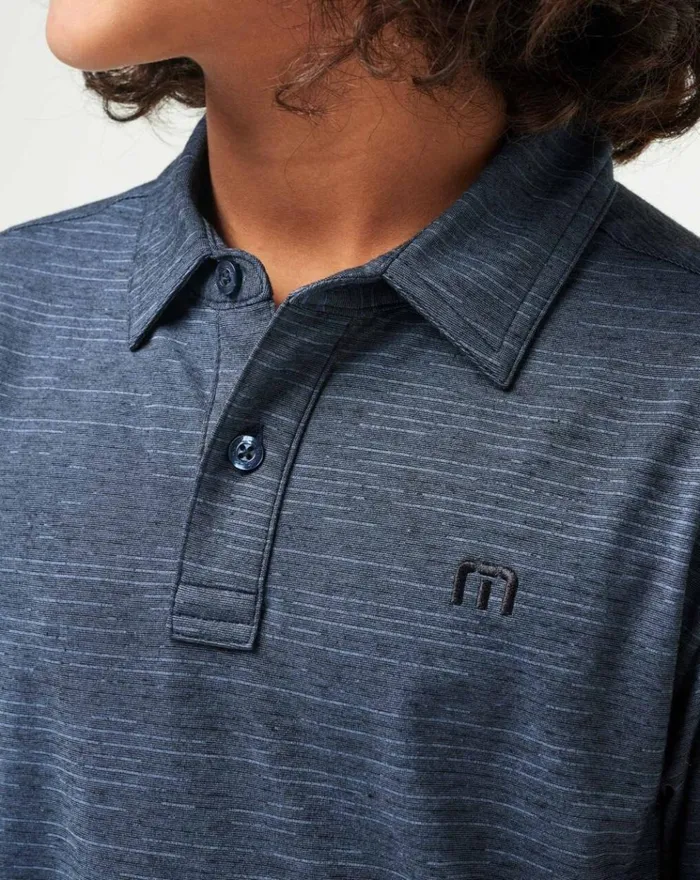 Youth Youth Tops TravisMathew THE HEATER YOUTH POLO Vintage Indigoblack