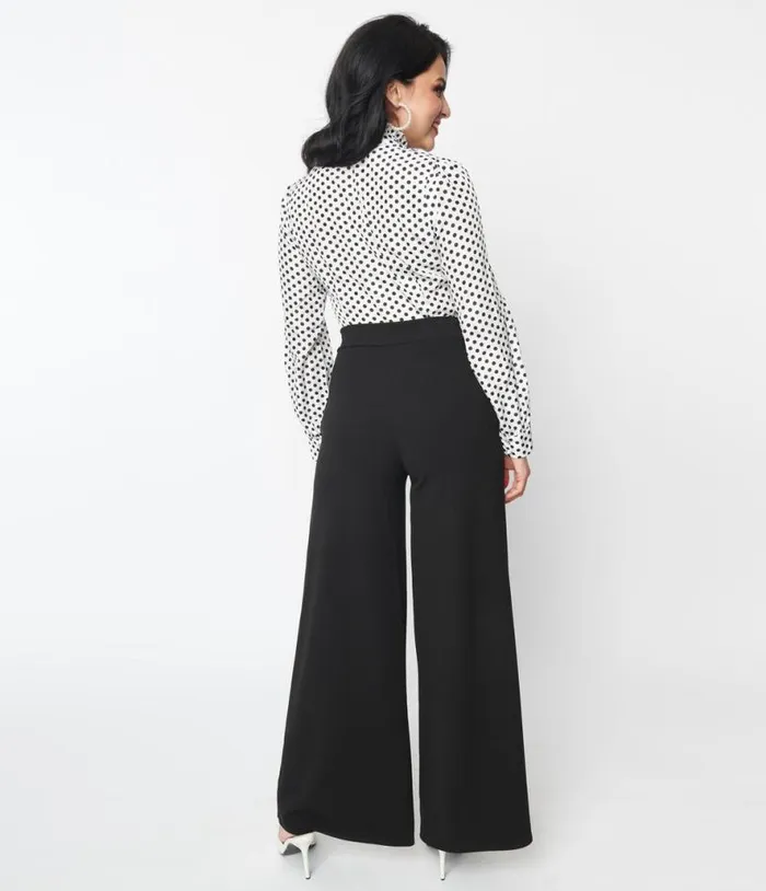 1930s Black Marlene Pants Clothing Unique Vintage Pants