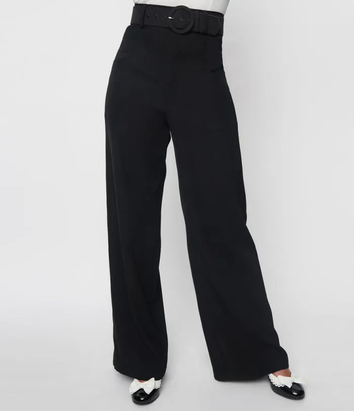 1940s Black Ginger Pants Clothing Unique Vintage Pants