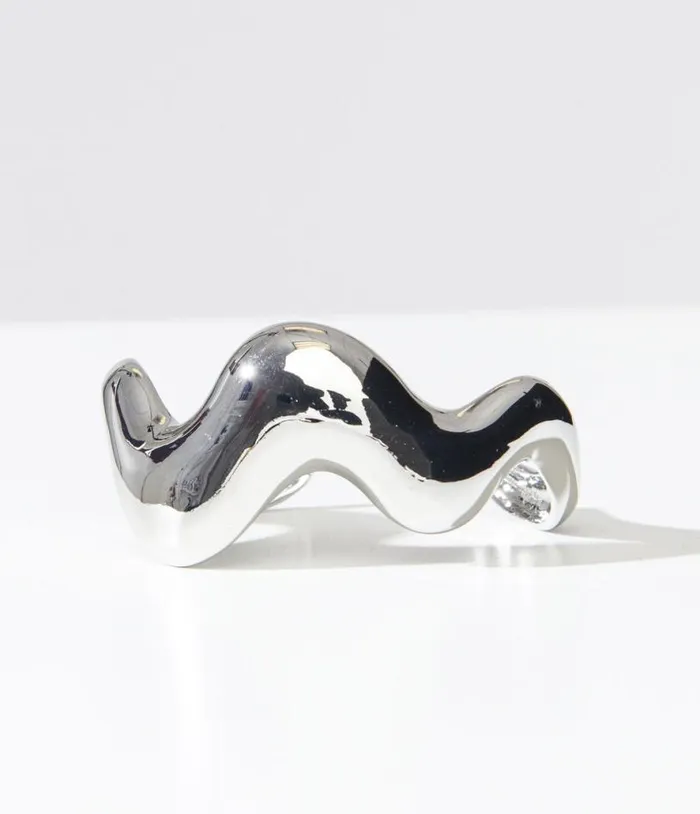 1960s Silver Wavy Bracelet Accessories Unique Vintage Bracelets