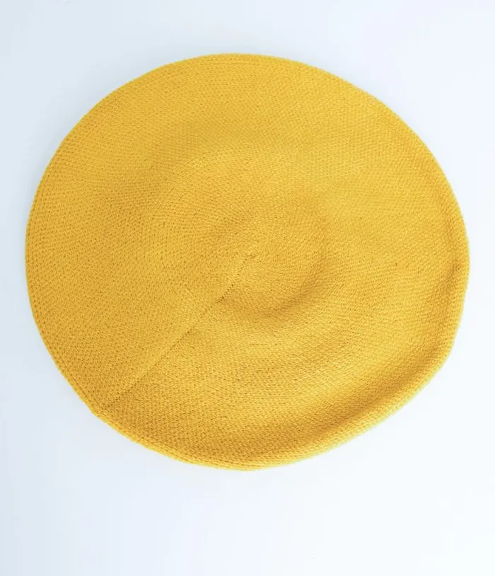 1960s Yellow Stretch Beret Accessories Unique Vintage Berets
