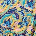 1970s Blue Multicolor Rapture Caftan DressesPlus Unique Vintage Midi and Maxi