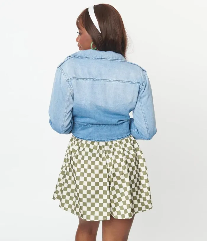 1970s Light Blue Denim Motor Jacket Clothing Unique Vintage Coats and Jackets