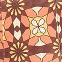 1970s Orange and Brown Mosaic Flare Pants Clothing Unique Vintage Pants