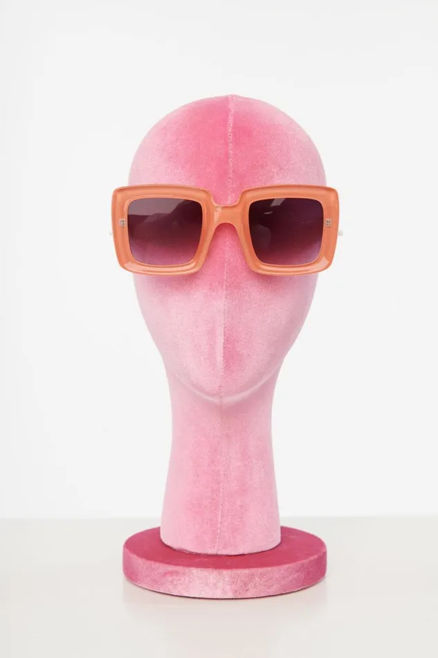1970s Orange Square Sunglasses Accessories Unique Vintage Sunglasses