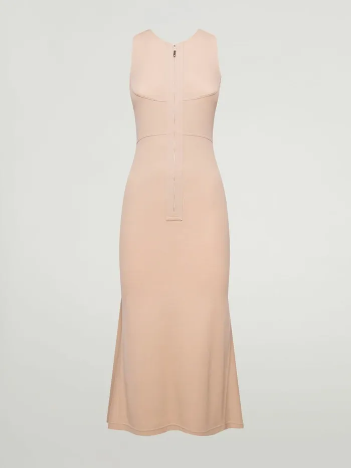 3DCut Body Hugging Dress Cafe Au Lait Women Wolford Dresses and Skirts