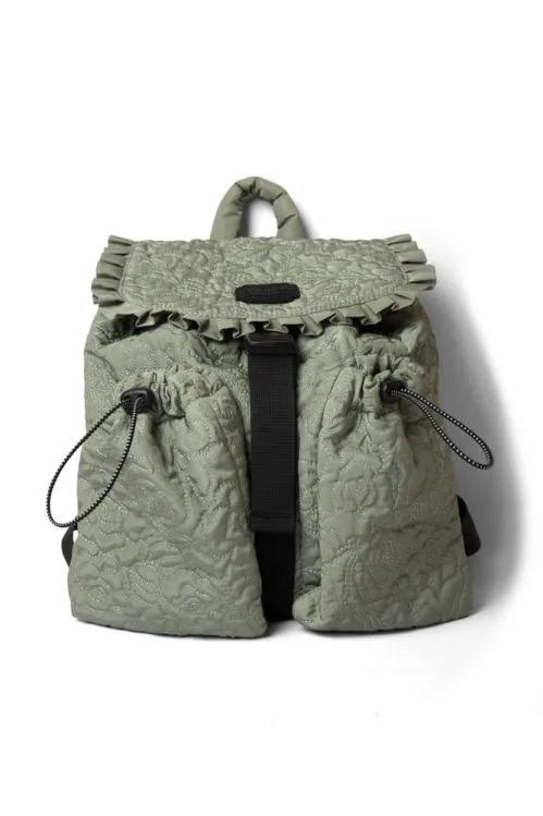 Accessories Bags Damson Madder Rose Quilted Backpack Khaki
