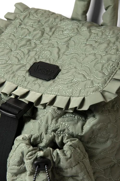 Accessories Bags Damson Madder Rose Quilted Backpack Khaki