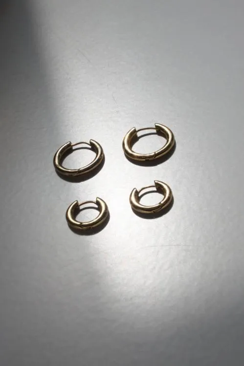 Accessories Jewellery Damson Madder Gold Charm Hoops 8211 Midi