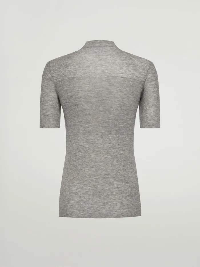 Air Wool Top Short Sleeves Greymele Women Wolford Tops