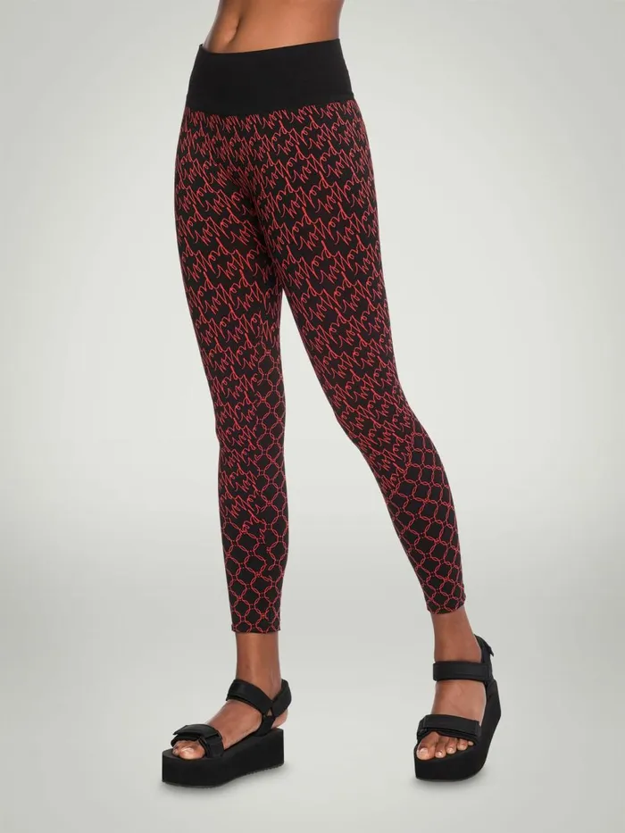 Aurora Monogram Leggings Jasperblack Women Wolford Athleisure Leggings