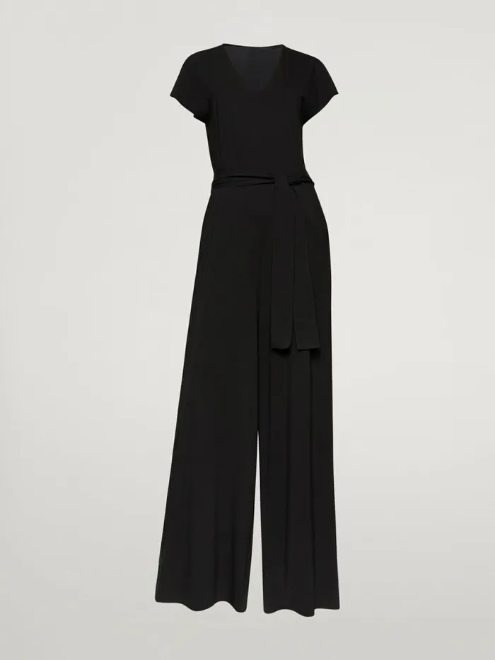 Aurora Pure Cut Jumpsuit Black Women Wolford Trousers and Jumpsuits