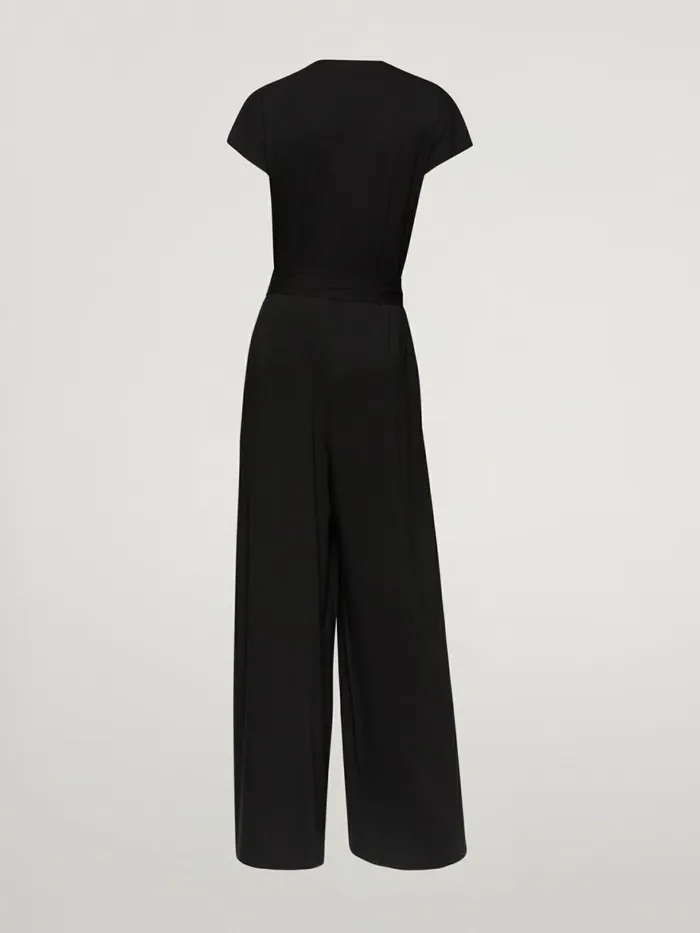 Aurora Pure Cut Jumpsuit Black Women Wolford Trousers and Jumpsuits