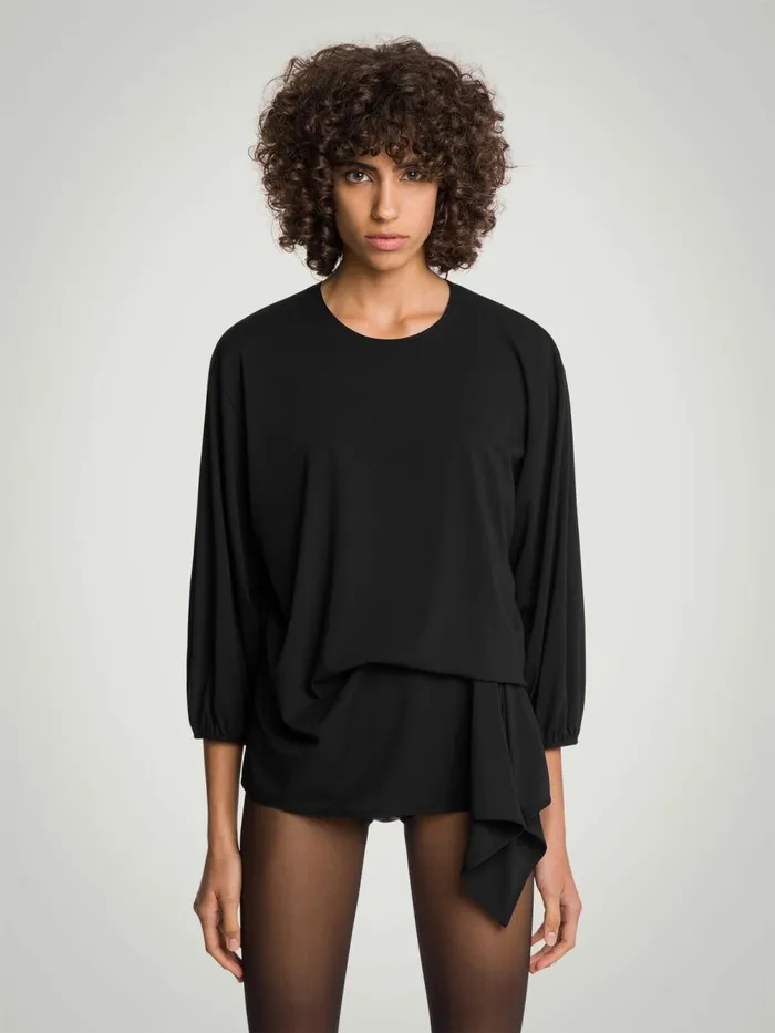 Aurora Pure Cut Top LS Black Women Wolford Tops