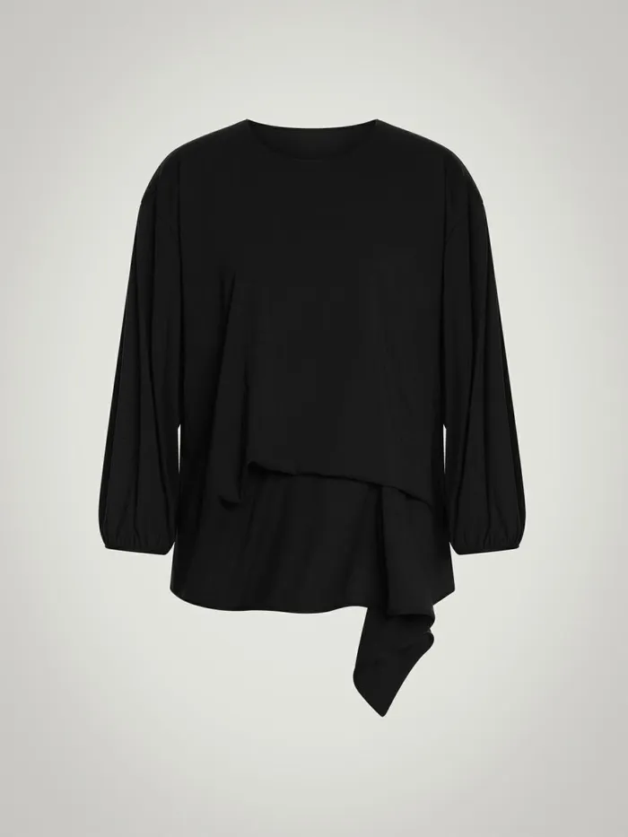 Aurora Pure Cut Top LS Black Women Wolford Tops