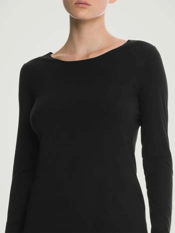 Aurora Pure Pullover Black Women Wolford Longsleeve Shirts