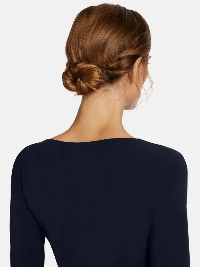 Aurora Pure Pullover Moon Indigo Women Wolford Longsleeve Shirts