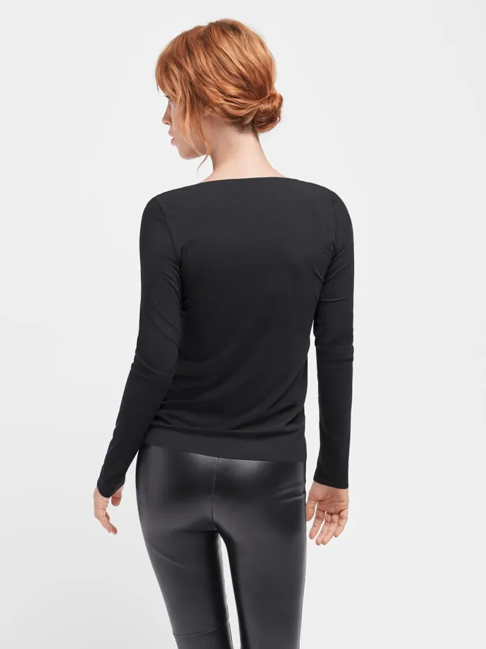 Aurora Pure Pullover Navy Women Wolford Tops