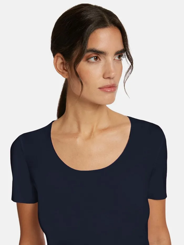 Aurora Pure Shirt Moon Indigo Women Wolford Tops