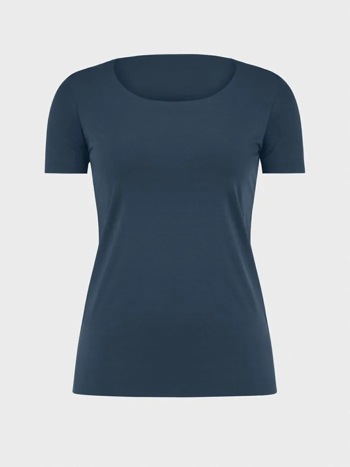Aurora Pure Shirt Moon Indigo Women Wolford Tops