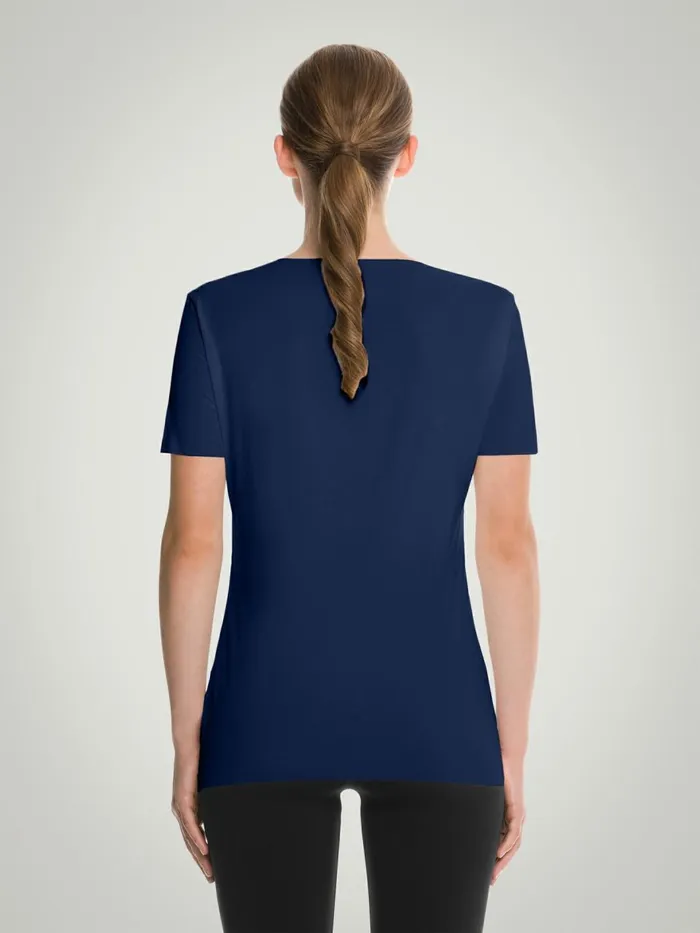 Aurora Pure Shirt Navy Women Wolford Tops